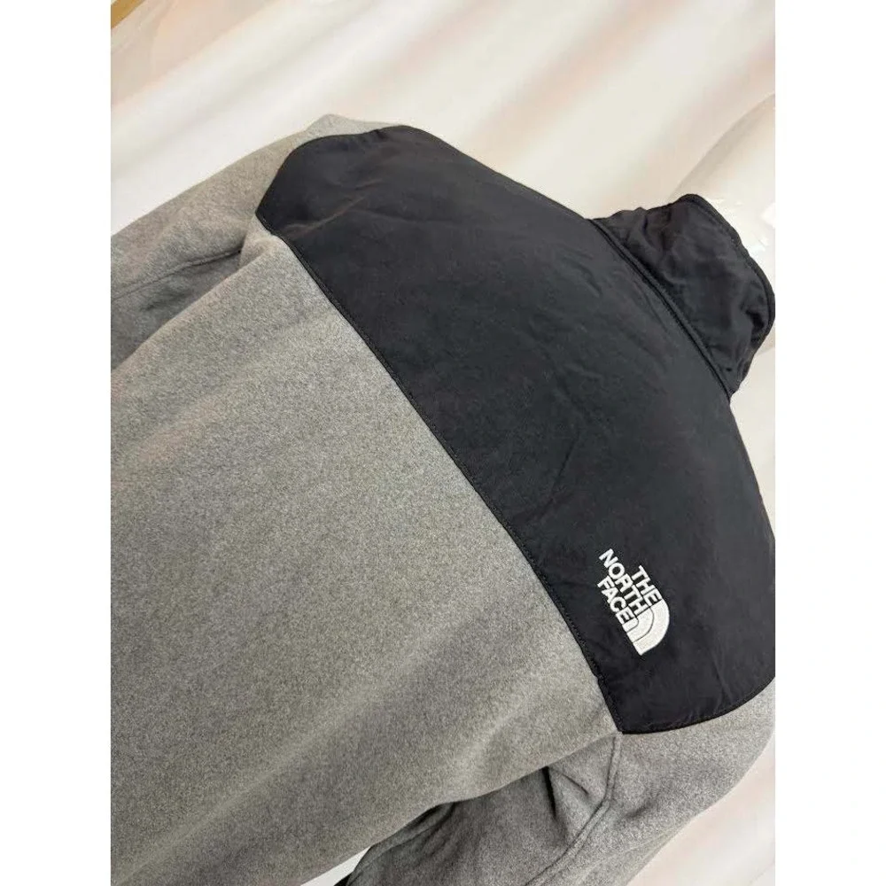 The North Face Men's 200WT Quarter Zip Fleece Pullover Jacket Grey Black S NEW